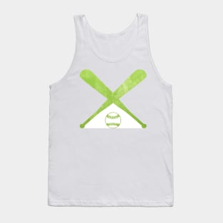 Softball Green Tank Top